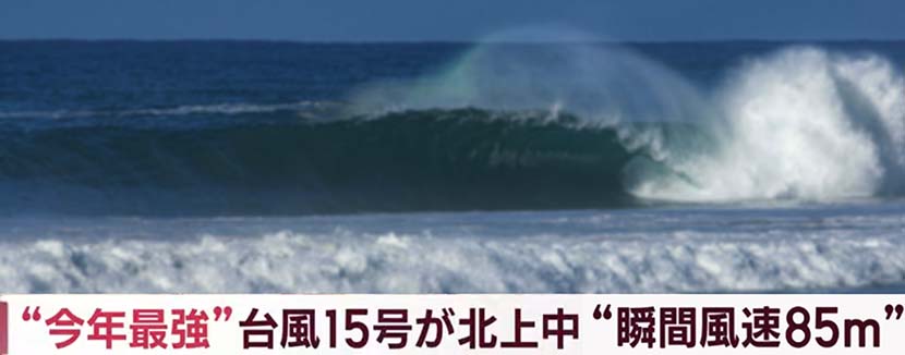 【サーフィン研究所】とんでもない勢力の台風１５号＿天＿牧野植物園でサガリバナ＿＿（１３７８文字）