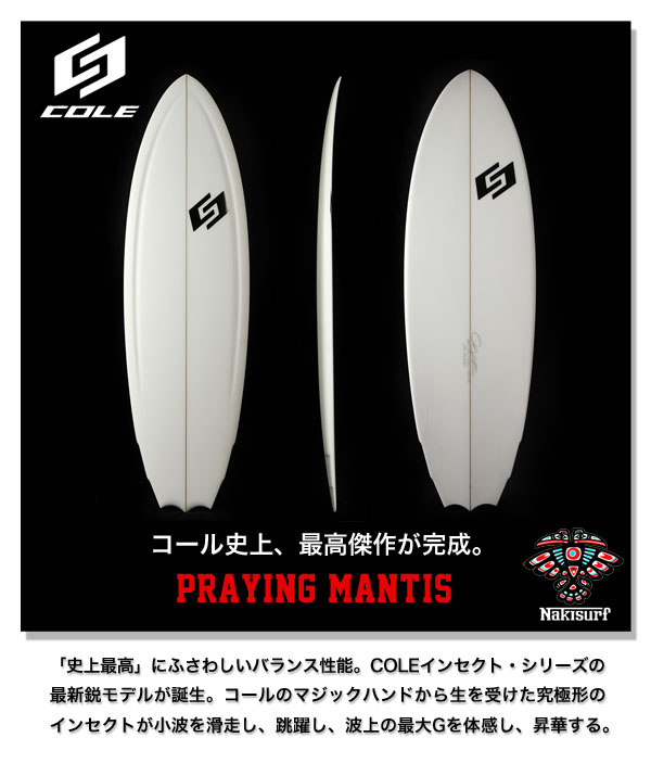 2022年春夏 Coleサーフボード プレイングマンティス - サーフィン