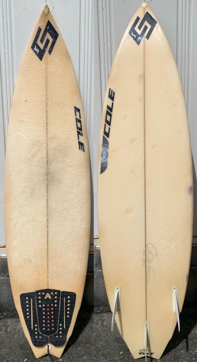 中古ショートボード　COLE 6’2” 中古ボード】 COLE / 6'2″×19”×2 1/4″ / USED | NAKISURFスタッフ