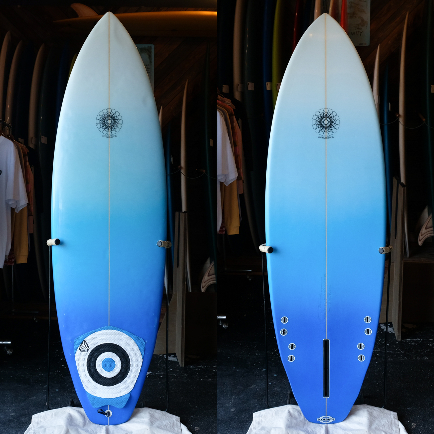 STAMPS SURFBOARD / 5FIN BONZER 5'10
