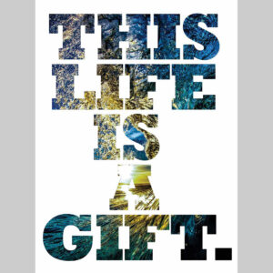 【THIS LIFE IS A GIFT ステッカー】 ※メール便対応