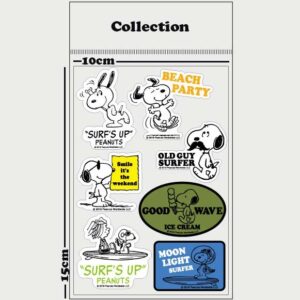 【スヌーピー サーフ ステッカー】Peanuts Surf Stickers ＊メール便対応 - 画像 (2)