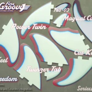 GROOVY FINS 10『Freedom』 グルービー・フィン 10 / Power Twin, Keel, Cut Keel, Magical Curve, Twinzer Set, Tab-00/Tab-03 (FCS) ※メール便対応