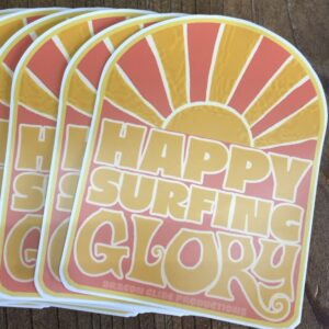 【Happy Surfing Glory Sticker】※送料無料