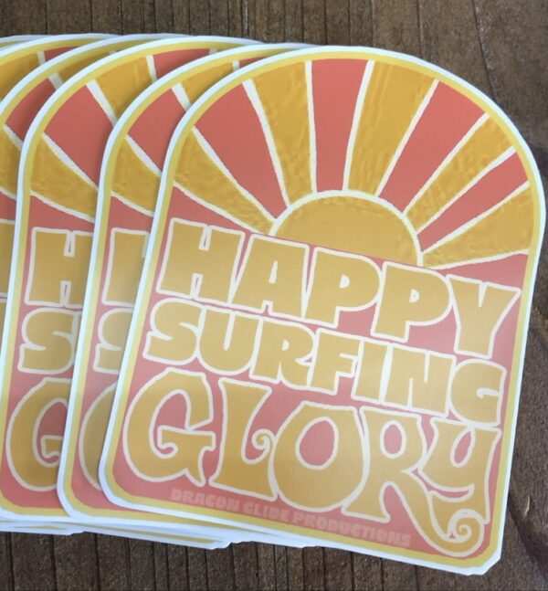 【Happy Surfing Glory Sticker】※送料無料