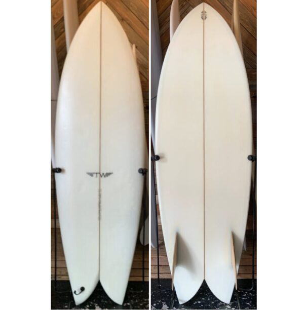 【中古ボード】タイラー・ウォーレン　ドリームフィッシュ グラスオンフィン　5’8″×20 7/8″×2 3/4″
